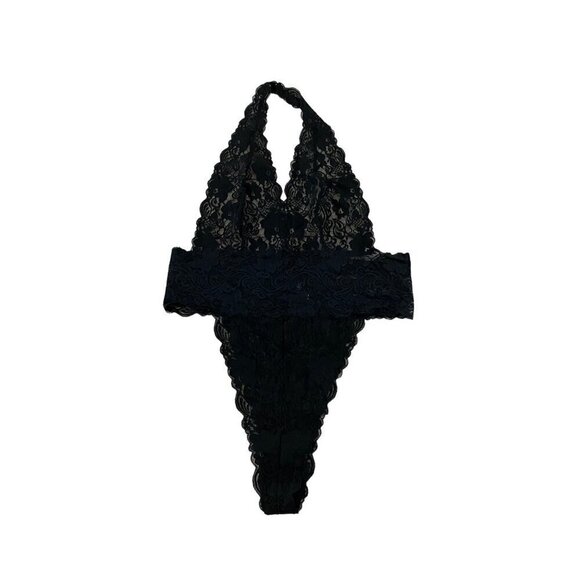 Frederick's Of Hollywood Sheer Black Lace Body Suit - 2XL - Picture 1 of 11